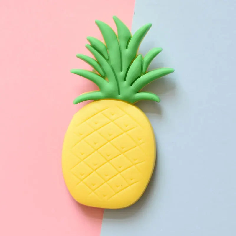 9pcs Cute Cartoon Fruit Magnets: Add Colorful Fun to Your Fridge with Creative Soft Rubber Stickers!