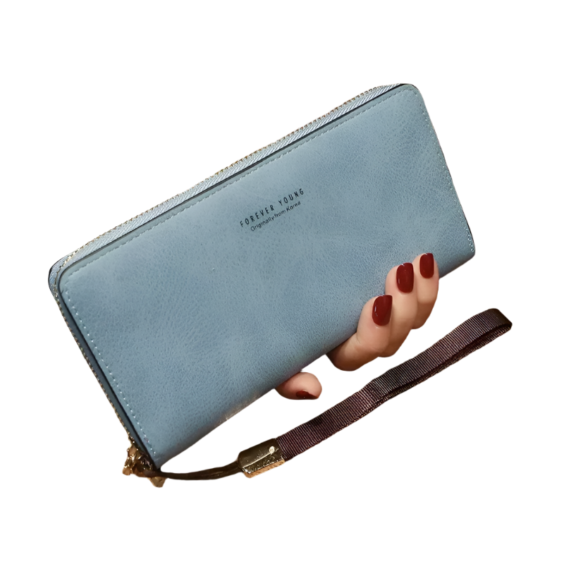 Hemasa Women Long Wallet Casual Pu Leather Multi-purpose Mobile Phone