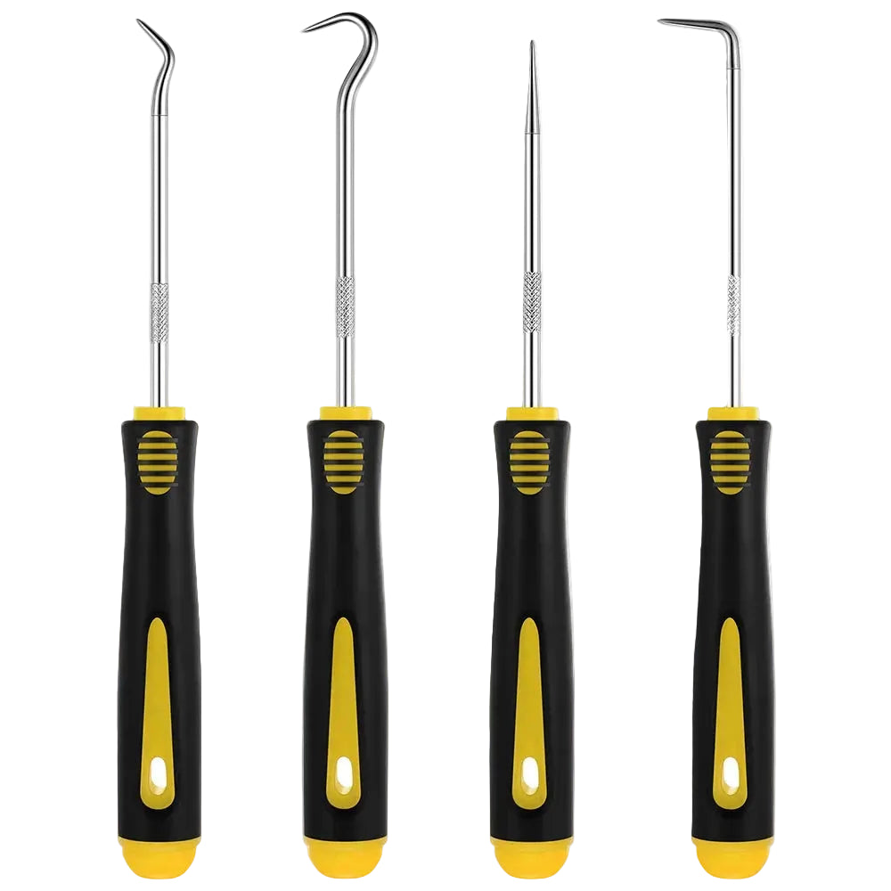 Tejesa 4 in 1 Car Auto Vehicle Oil Seal Screwdrivers Set O-Ring Seal Gasket Puller Remover Pick Hooks Tools Sealing Repair Tools