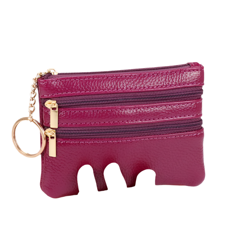 Hemasa Women Wallet Clutch Three Zip Female Short Small Coin Purse / Soft Mini Card Holder Wallet Money Bag