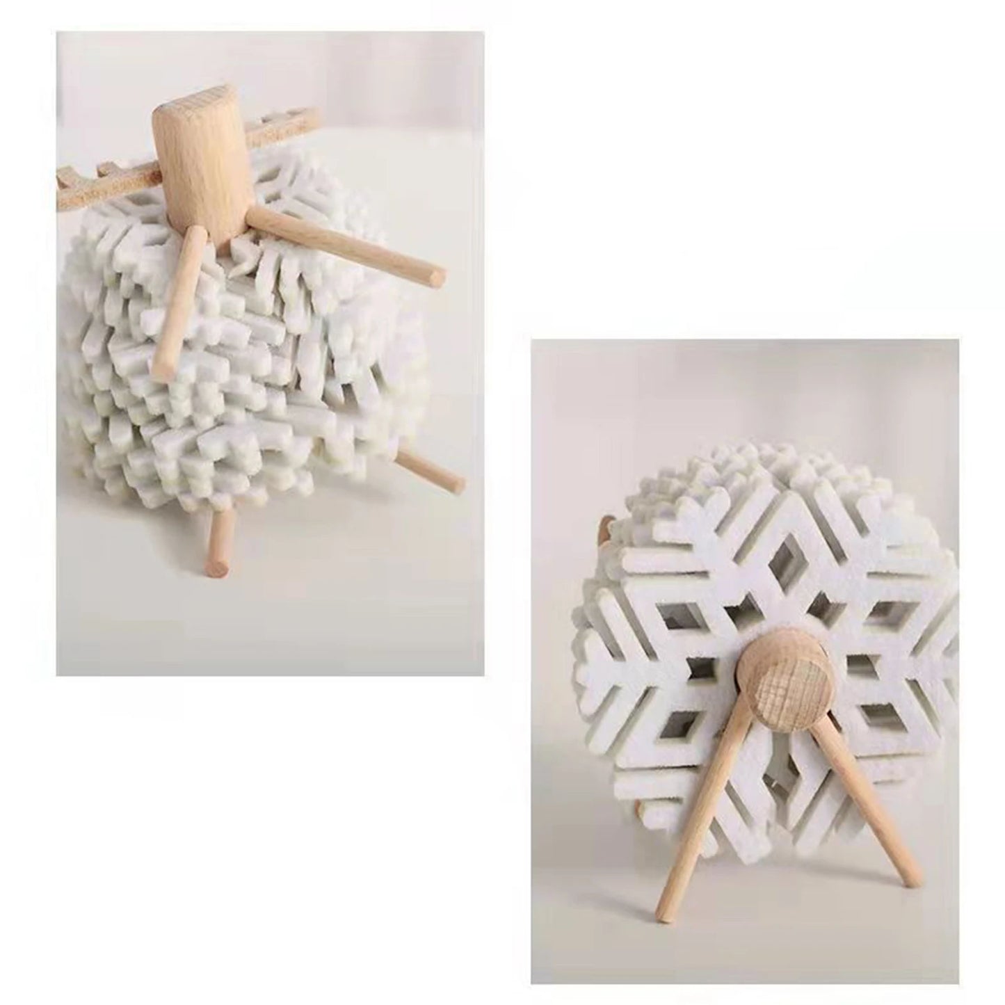 Hemasa Felt Snowflake Shape Coffee Coaster