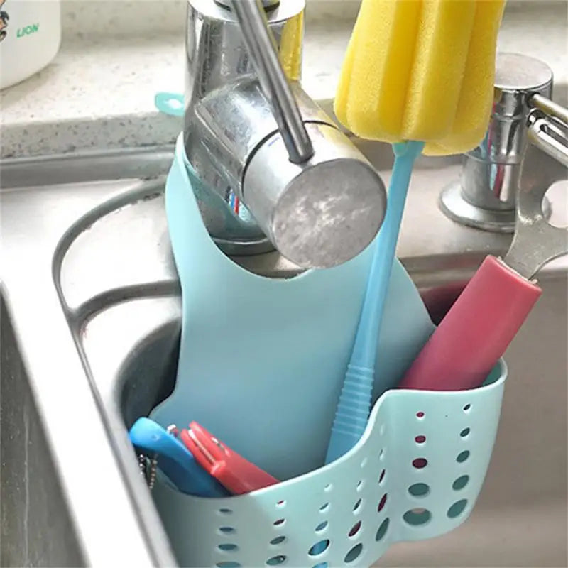 Hemasa Sink Shelf Soap Sponge Holder/ Clip Dish Drainer Drying Rack /Silicone Storage Basket