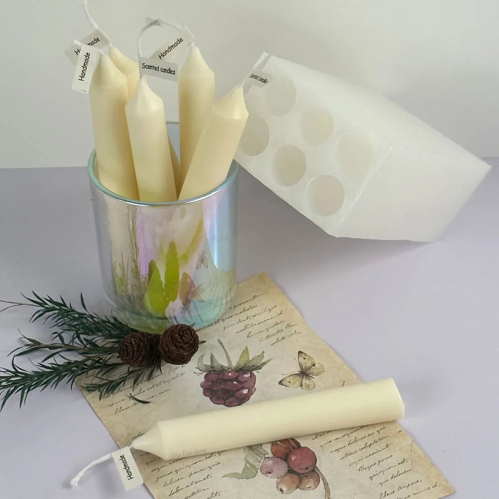 Cylinder Siliocne Candle Mould/ DIY Scented Candles