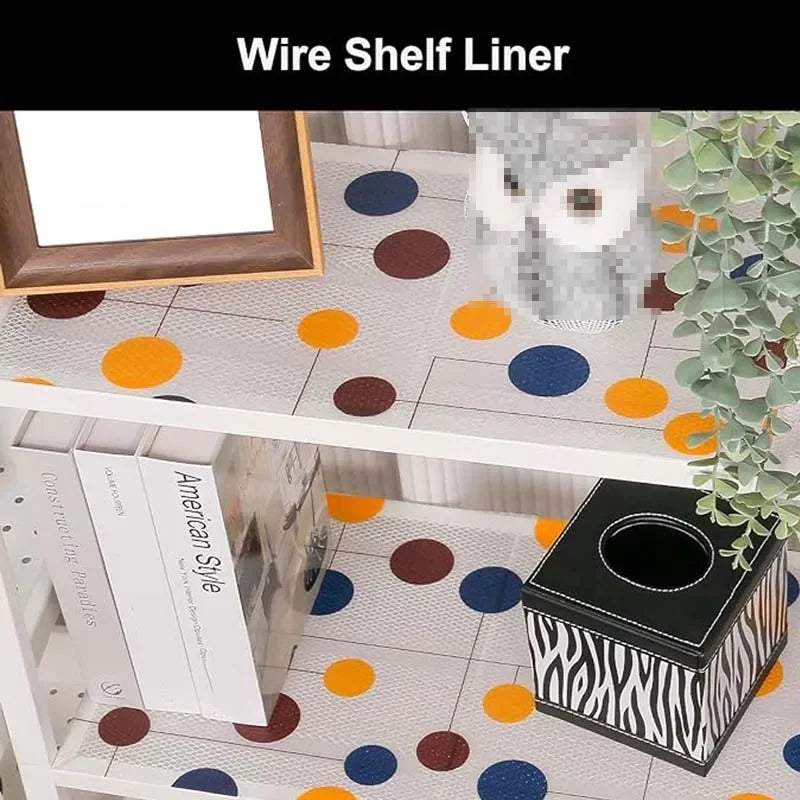 1Roll Reusable Cabinet Mat 45x100cm Non-slip Refrigerator Mat Oil-proof Waterproof Drawer Mats Shoe Pad