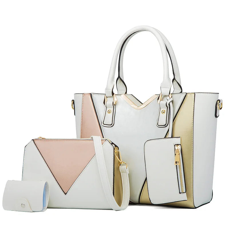 Hemasa crossbody bag four-piece set of women's tote bag/ one shoulder womens bag purses and handbag