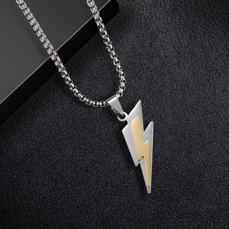 Hemasa  Trendy Gamepad Lightning Stainless Steel Necklaces For Women/Girls