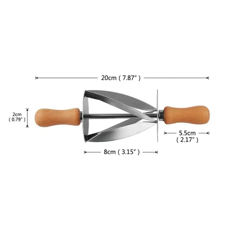 Stainless Steel Rolling Dough Cutters For Making Croissant Kitchen Bread Cake Pastry Wheel Sharp Knife Baking Decorating Tools