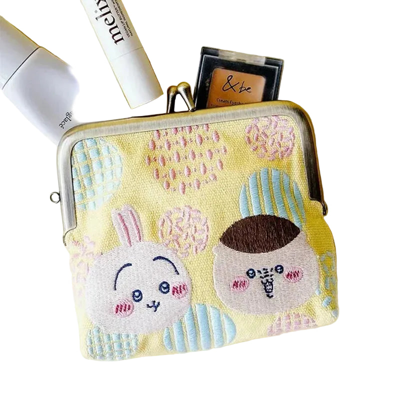 Tejesa Embroidery Cartoon Cute Portable Makeup Bag Girl Gift