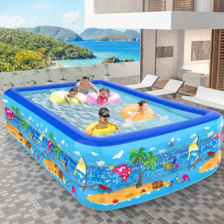 Hemasa Full Sized Home Family Lounge Inflatable Swimming Pool For Kids And Adults