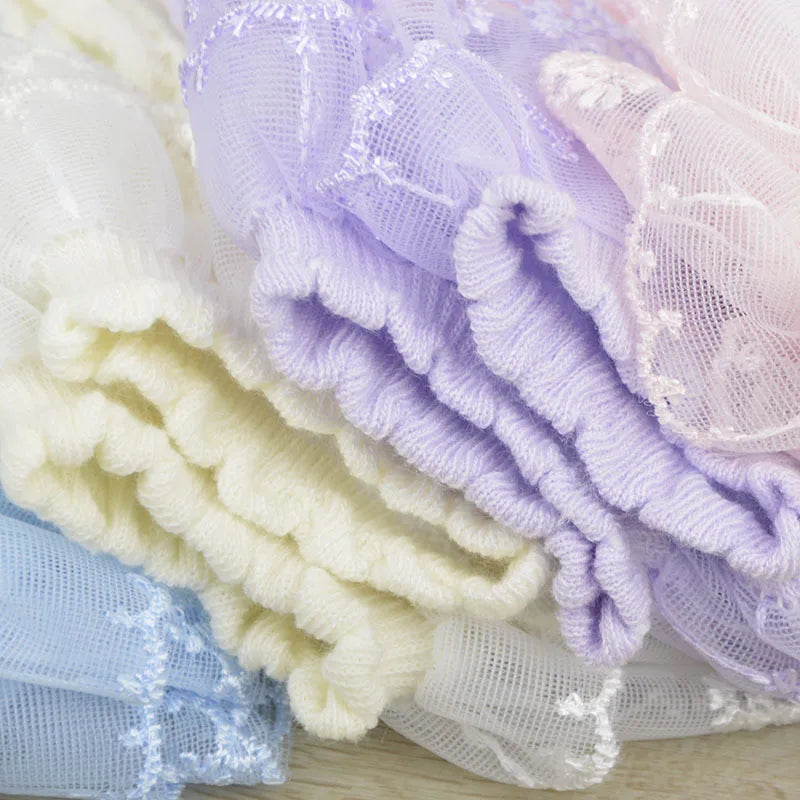 5 Pairs Girl Baby Socks Children Lace Short Summer Socks Lovely Sweet Ruffle Cotton Lolita Style Princess Socks 1-15 Years Old