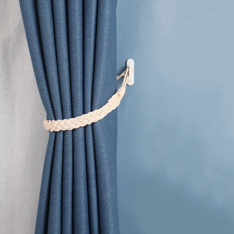 Macrame Handmade Leaf Hand-Woven Boho Tassel Curtain Tie backs Window Straps Accessories For Living Room Decor