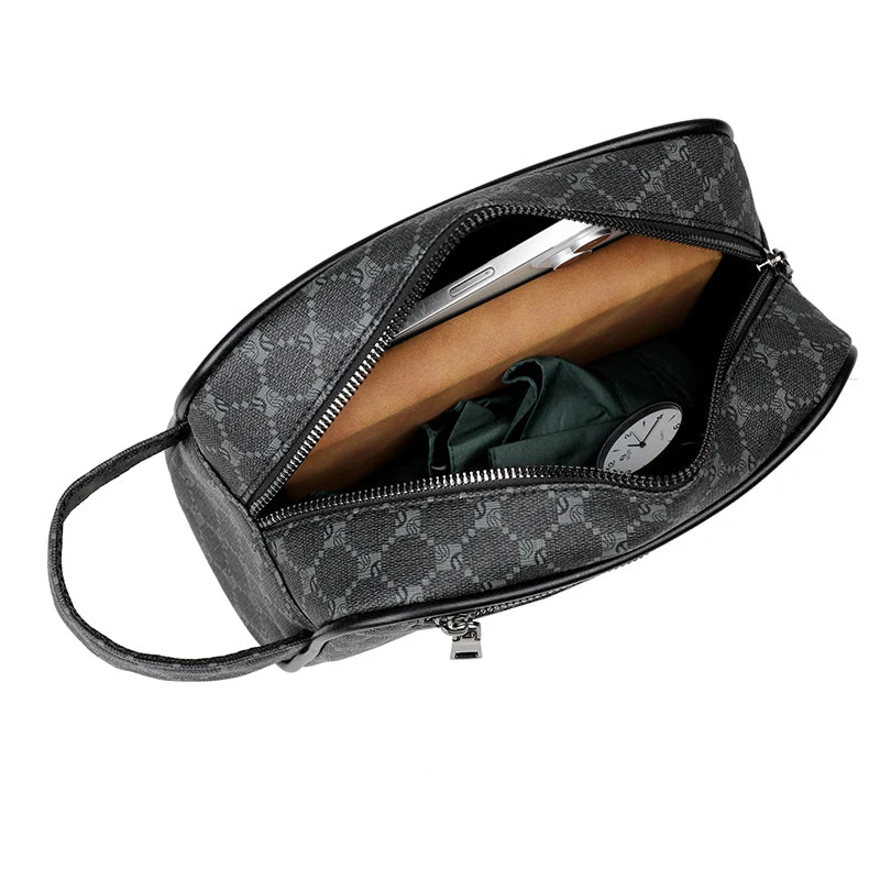 Tejesa PU Leather Clutch Bags Money Purse For Men/ Wasit Strap Wallets Man Pouch bag