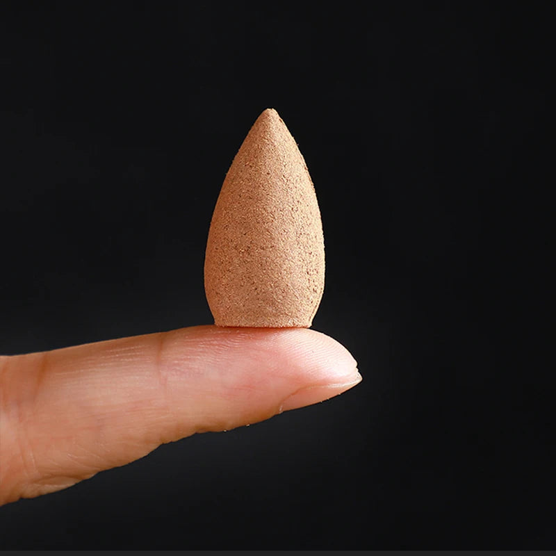 Hemasa 1pack Backflow Incense Cones Pack of 30/60/100/300 Mixed Flavor Natural Incense Floral Lavender Sandalwood Aloes Aromatherapy