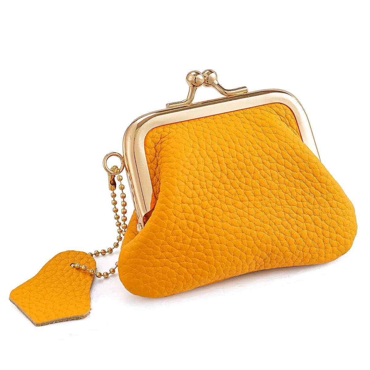Tejesa Multi-Color Genuine Leather Mini Coin Purse Compact Change Wallet Top Layer Cowhide Women Small Wallet