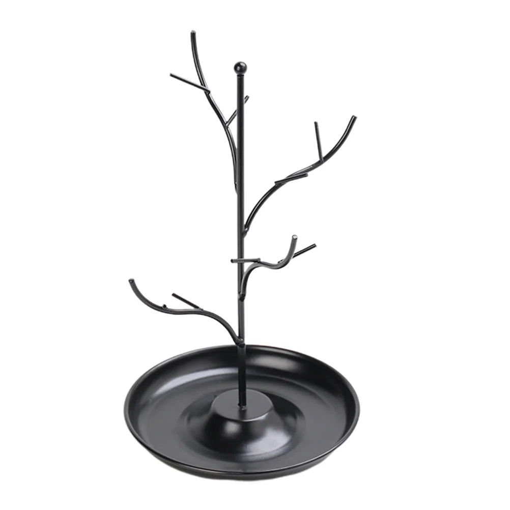 Hanging Earring Display Carousel Bracelet Tree Hanger Girls Jewelry Hangers Stand Storage Rack