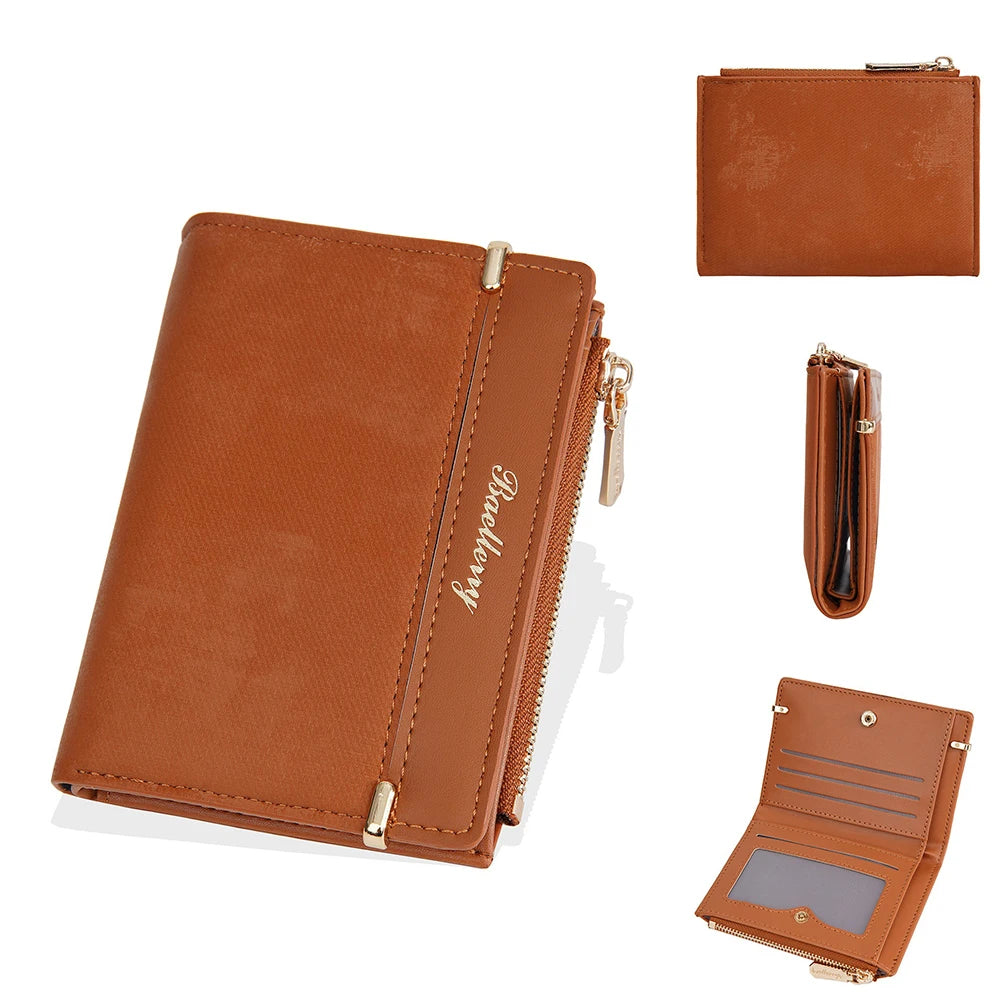 Luxury Ins Fashion Wallet for Women, Baellerry Slim Short Purse with Multi Card Slots, RFID Protection Gift