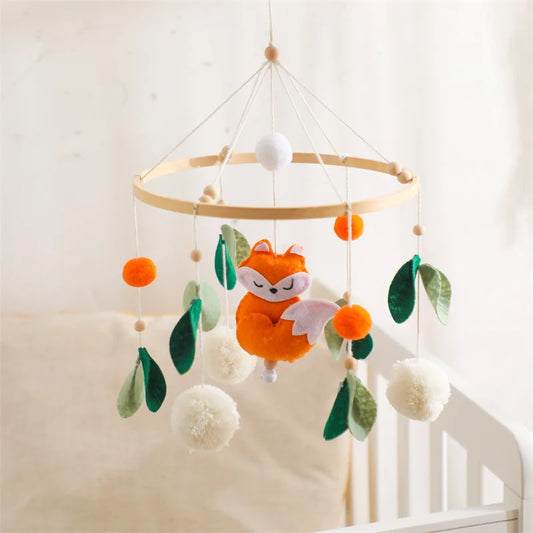 Hemasa Baby Mobiles  Mobiles Toy /Hemasa  Fox Shape Wooden Mobile for Gift