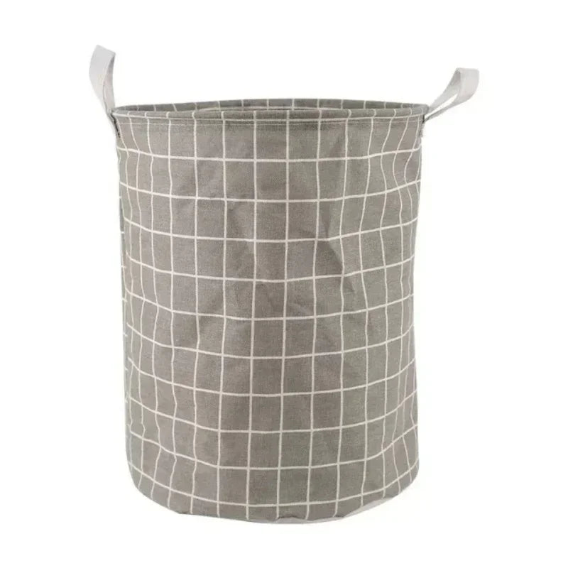 Hemasa Bathroom Dirty Laundry Basket/Folding Laundry Clothes Hamper Bag /Home Storage Bag Organizers Cotton Laundry Baskets