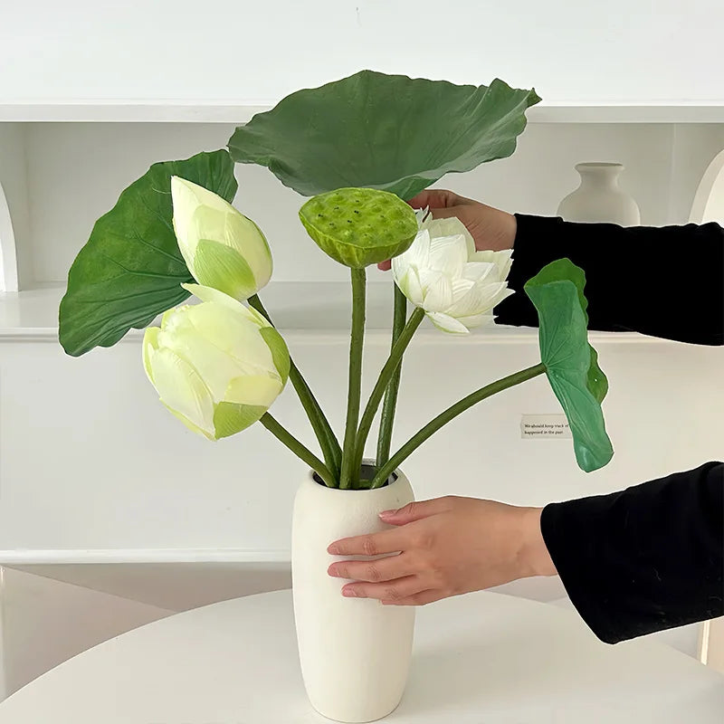 Simulated Lotus Leaf Artificial Flower Decoration Home Living Room Flower Arrangement Decoration