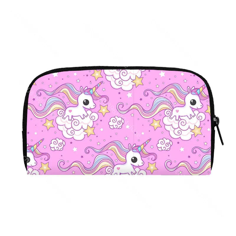 Women Unicorn Wallet Card Holder Case Coin Purse Girls Clutch Change Bag Children's Wallets Change Holder Cartoon Make up Bag