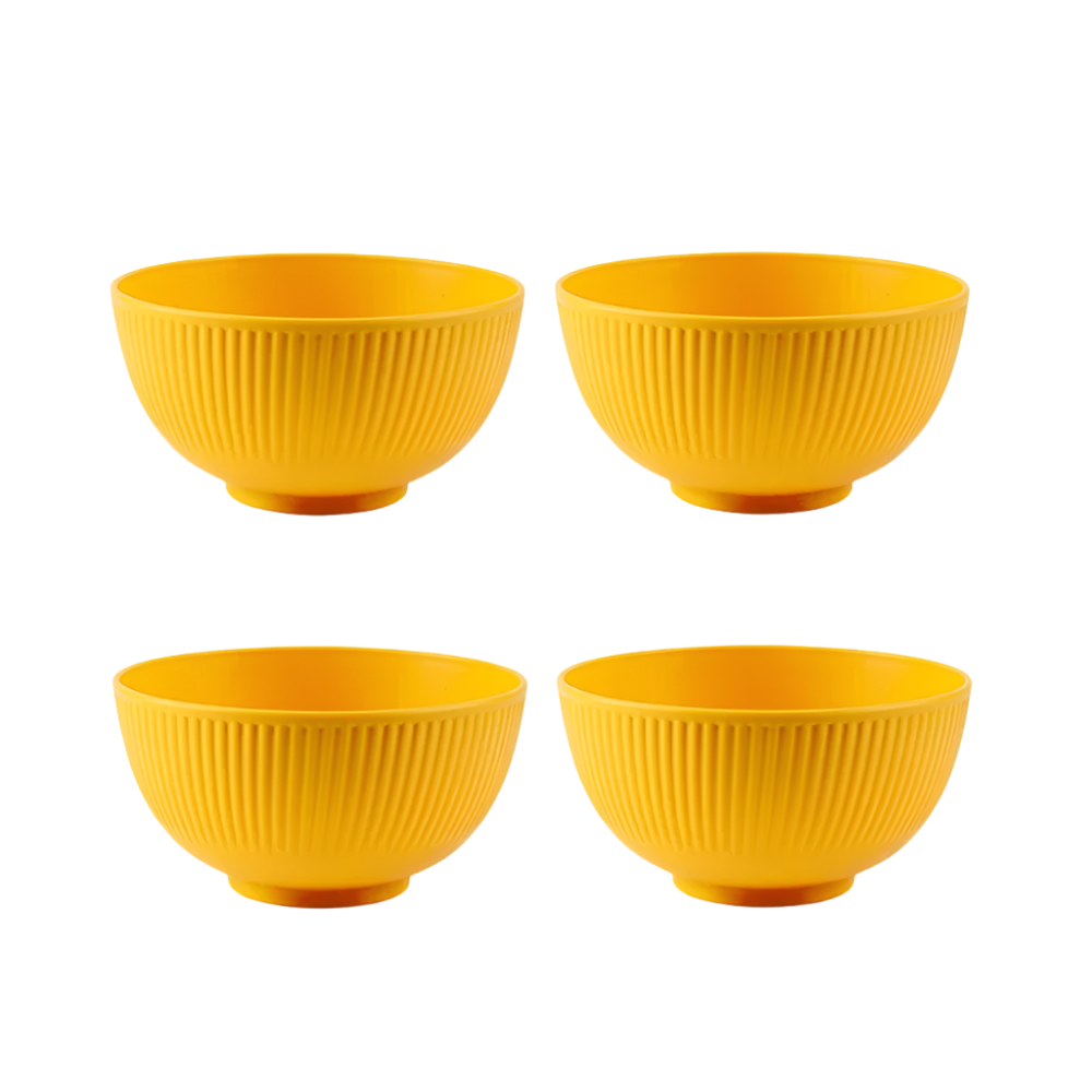 Hemasa 4Pcs Kitchen Tableware Wheat Straw Bowl /Wheat Rice Bowl / Dessert Salad Rice Bowl Sets