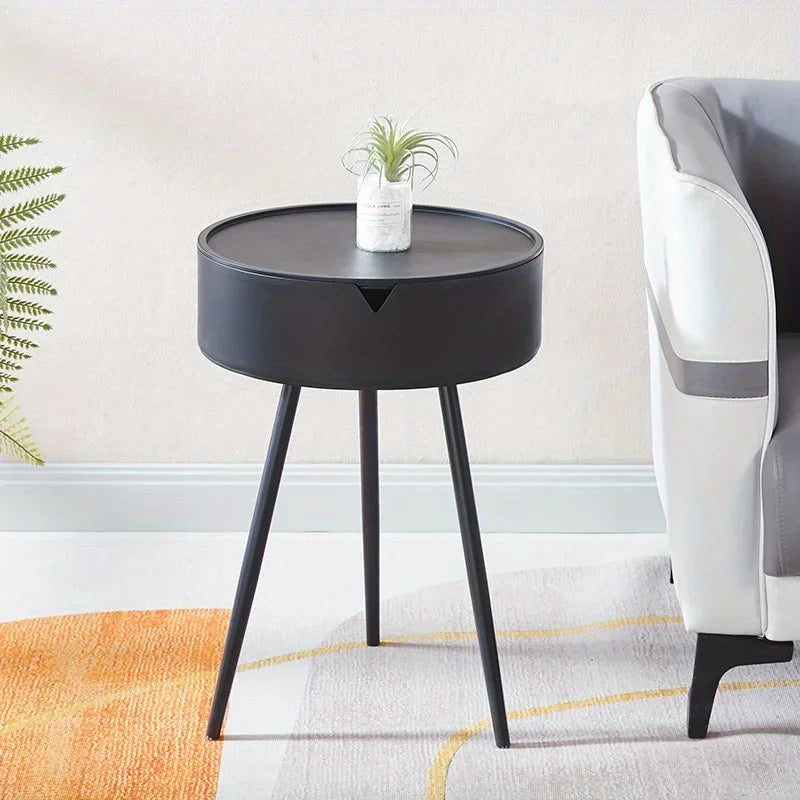 Sofa Side Bedside Coffee Table Desk Space-Saving Table Versatile Bedside/Coffee Use, Modern Design, Easy to Clean