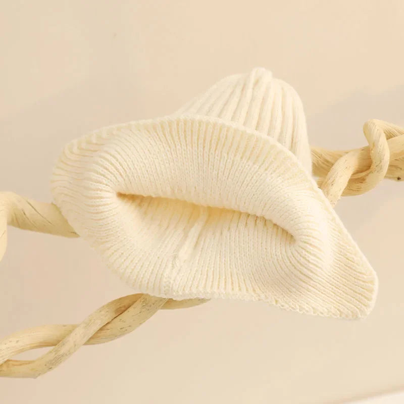 New Letter Happy Baby Hat for Girls Boys Autumn Winter Knit Beanies Hat Outdoor Warm Toddler Cap Infant Head Cover Earflap Cap