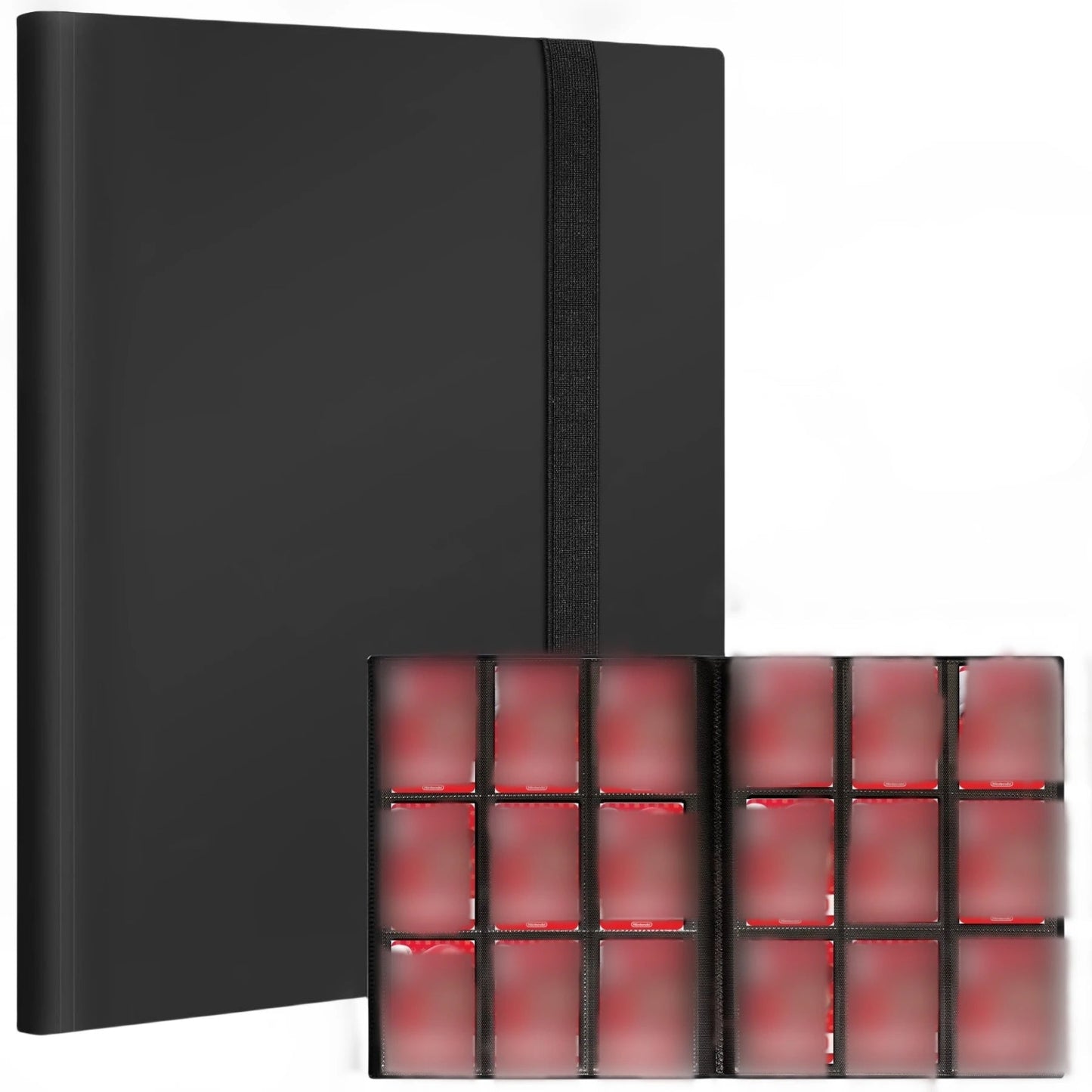 Hemasa 9 Pocket Card AlbAum Folder - 360 Side Loading Pocket Binder for Game Cards & Sports Cards