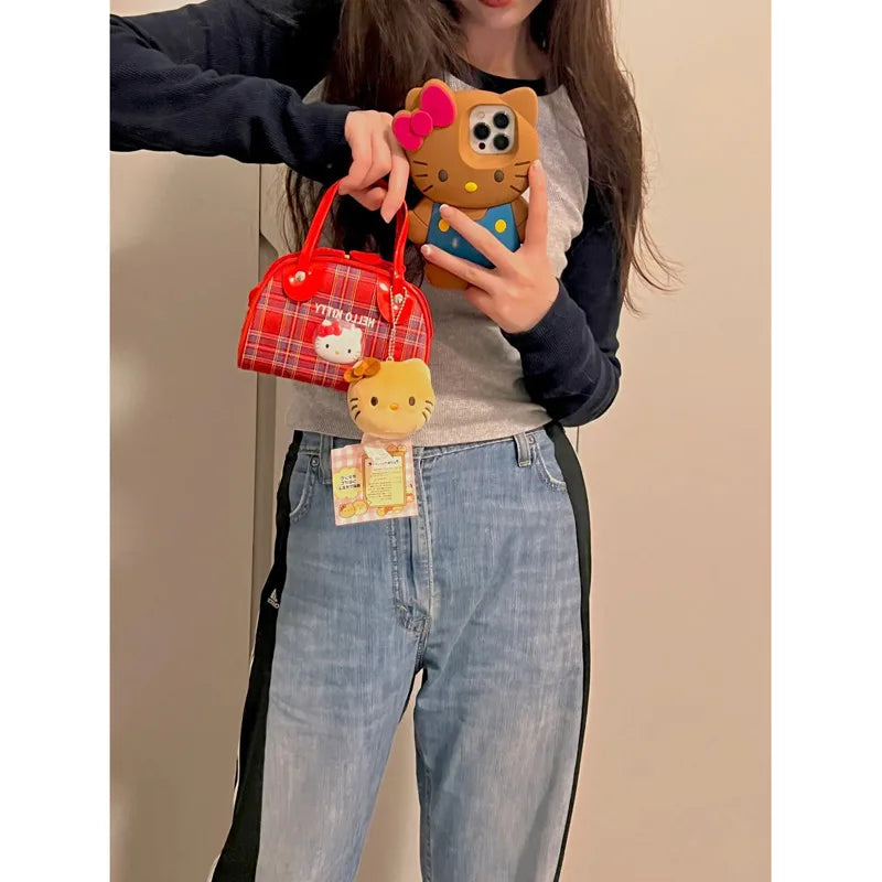 Sanrio Purses and Handbags Hello Kitty Bags for Women Melody Kuromi Cinnamoroll Kawaii Crossbody Case Cute Wallet Coin Pouch