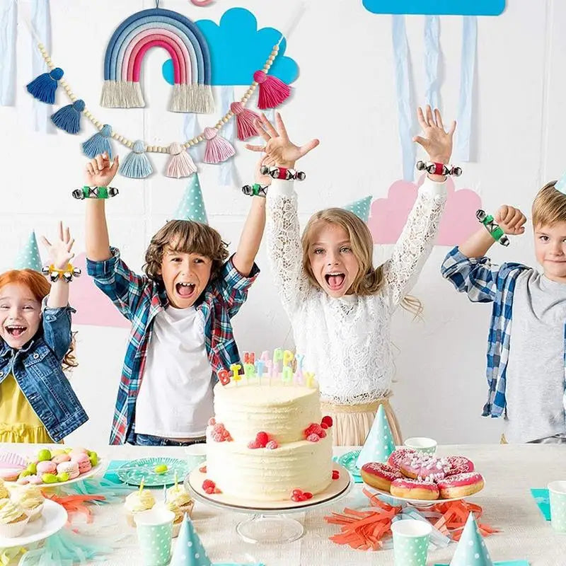 Hemasa Boho Rainbow Wall  Hanging With Tassel Garland Set