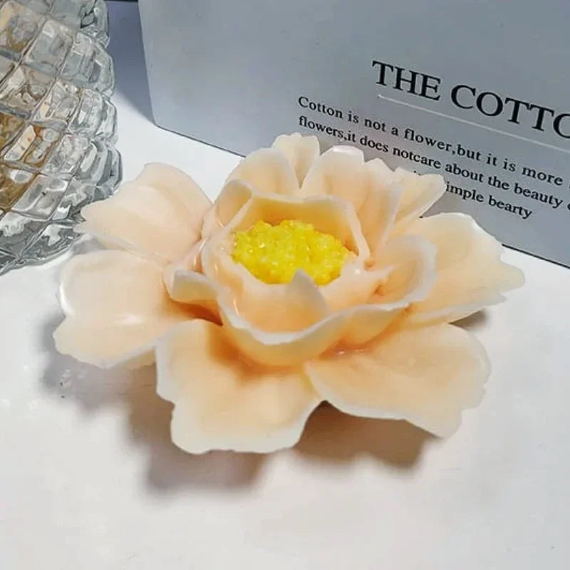 Flowers shape Silicone Candle Mould / Peony Candle Making Mould