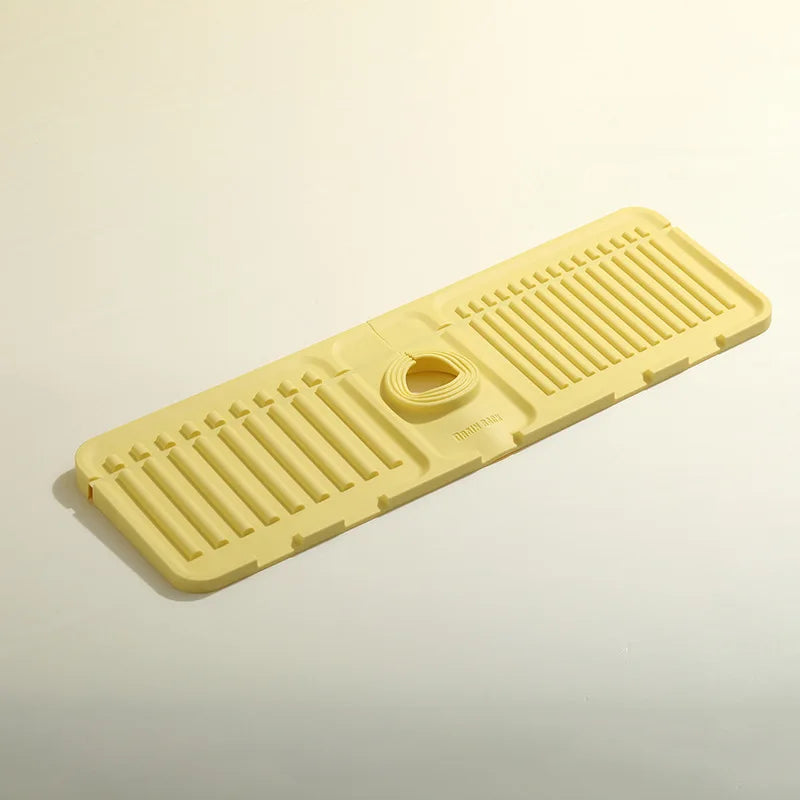 Hemasa Sink Mat for Kitchen Sink Splash Guard Silicone Draining Mat / Sink Tray for Drain Rack