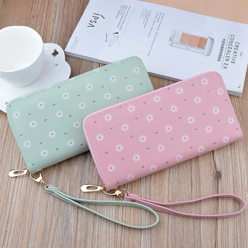 Purses for Women Fashionable Long Women's Zipper Wallet with Multiple Card Slots