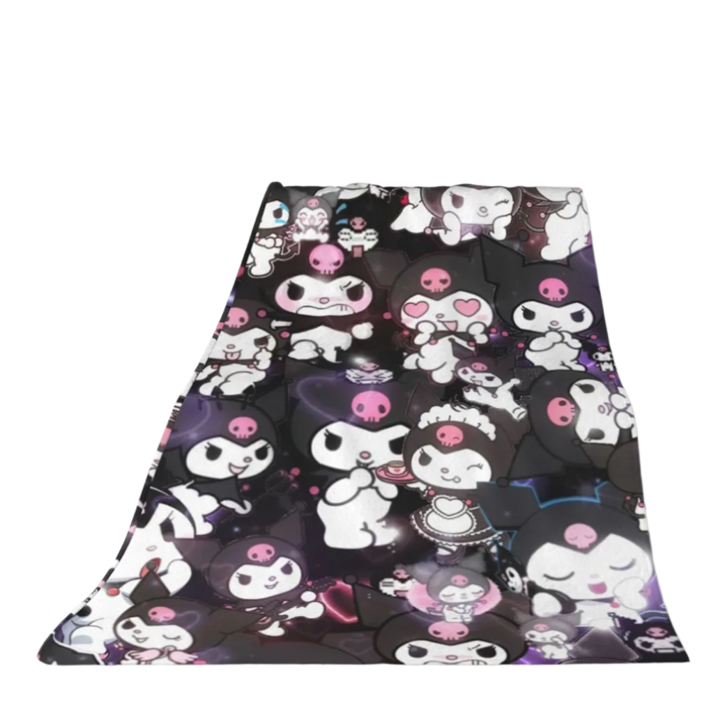 Hemasa Flannel Blanket Cute Nap Blanket/ Multifunctional Sofa Air Conditioning Gift Blanket