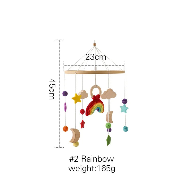 Hemasa Baby Crib Mobiles Wooden Bed Bell
