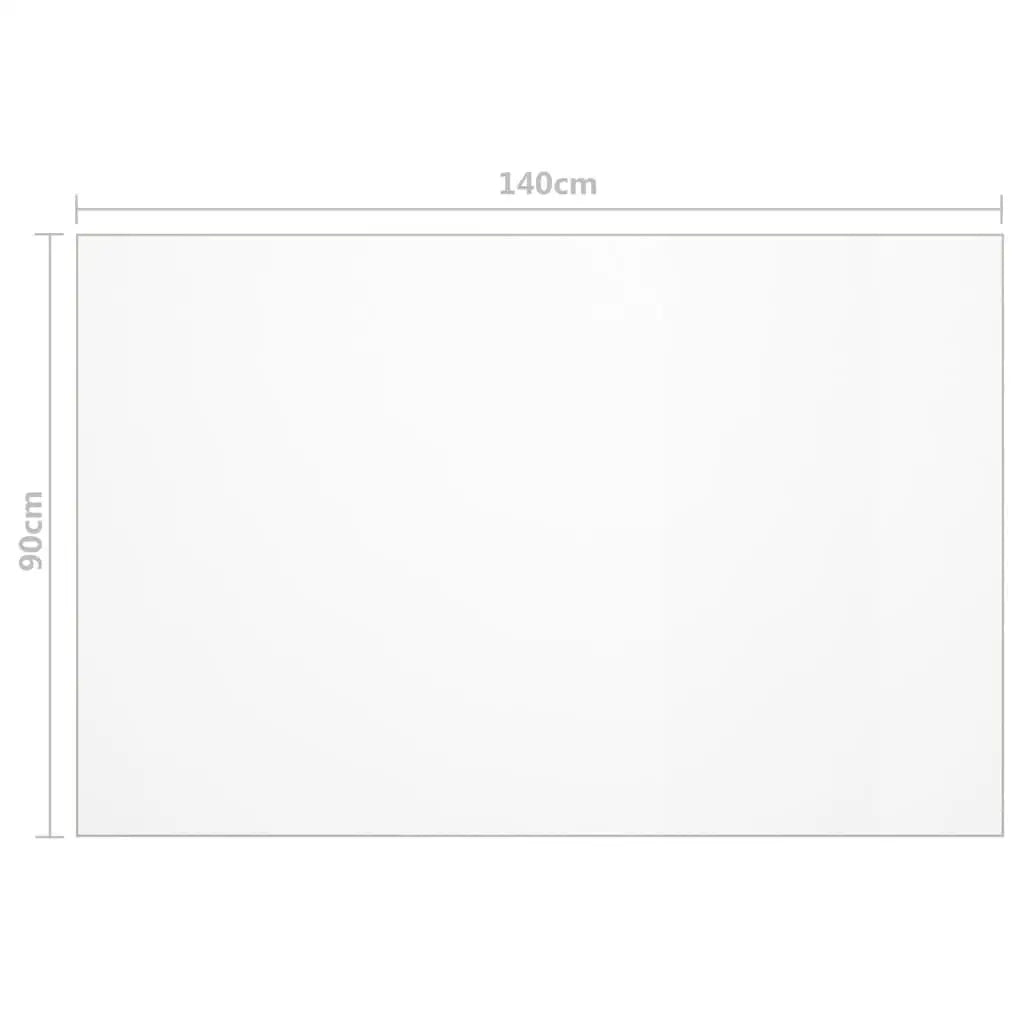 Transparent PVC Table Protector - 140x90 cm, 2mm Thick - Durable and Waterproof Cover