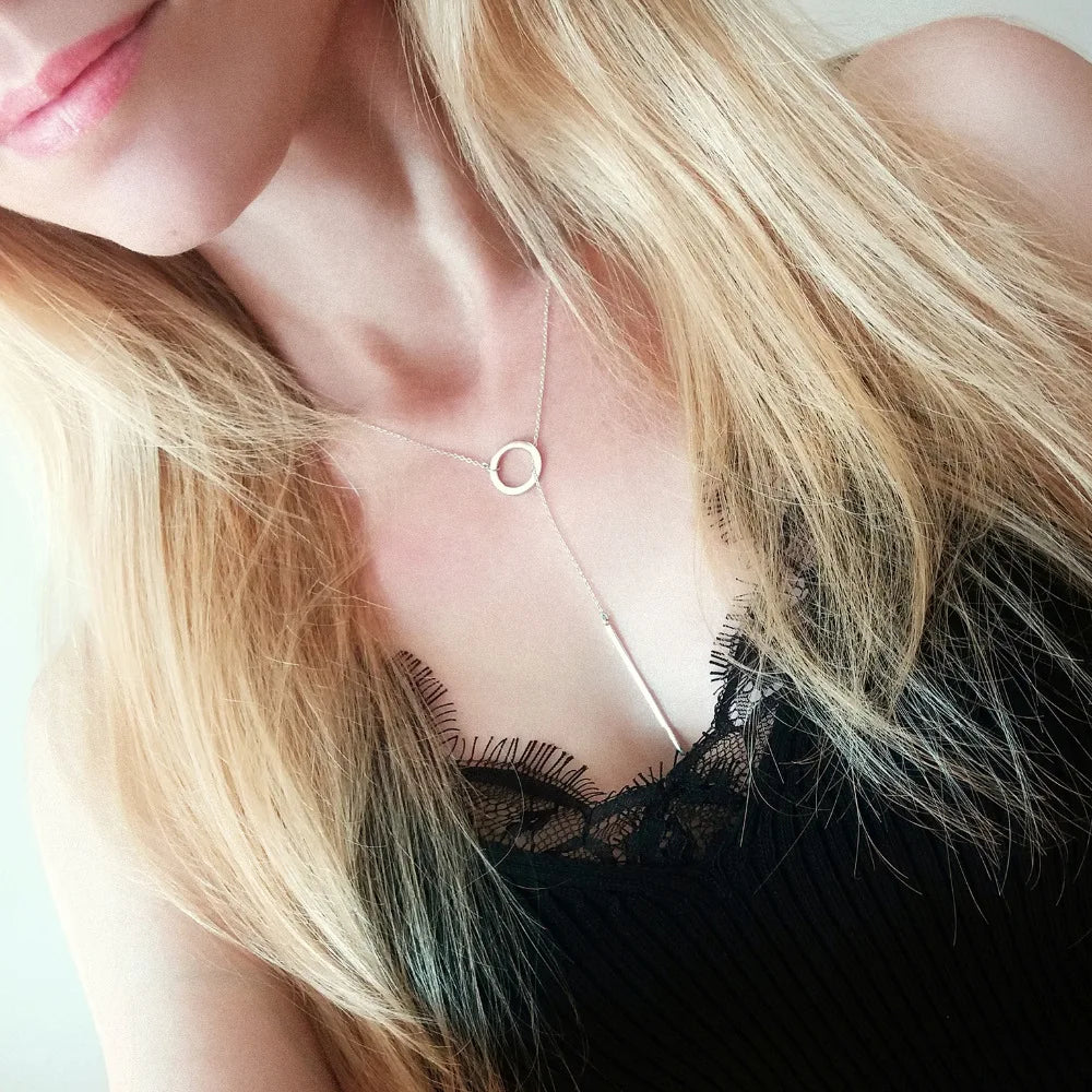 Stainless Steel Necklaces for Women Korean Pendant Gold Color Choker Necklace for Woman Fashion Jewelry