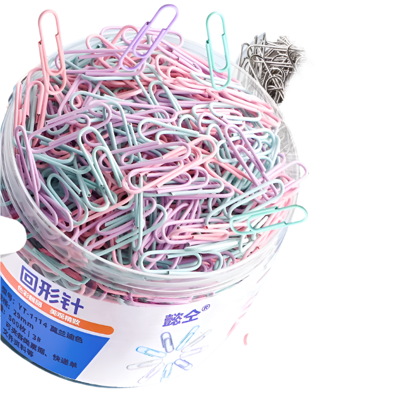 Hemasa 160 pcs silver paper clips office supplies paper clip large file bookmark paper clip organizer stationery stainless steel