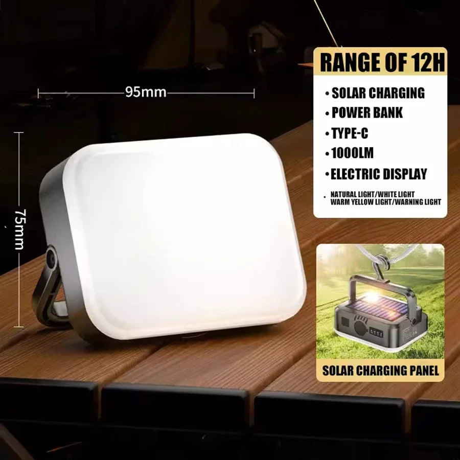 Strong LED Camping Lantern Rechargeable Outdoor Work Maintenance Lighting Portable Multifunctional Strong Magnetic Power Bank