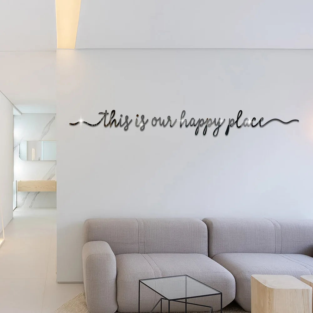 Hemasa Mirror acrylic three-dimensional wall paste bedroom living room kitchen wardrobe self-adhesive decoration living room decoration