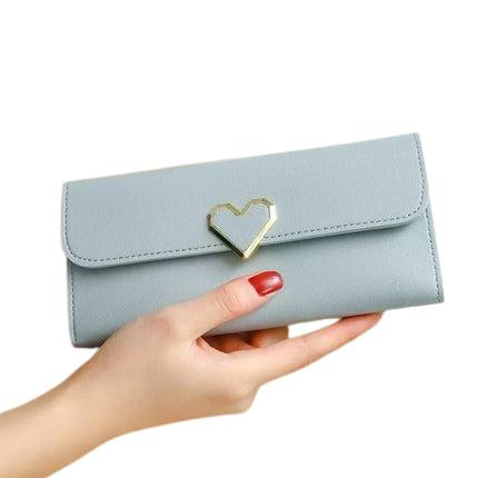Hemasa Women Long Wallets Purses Luxury Love Heart Wallets for Ladies