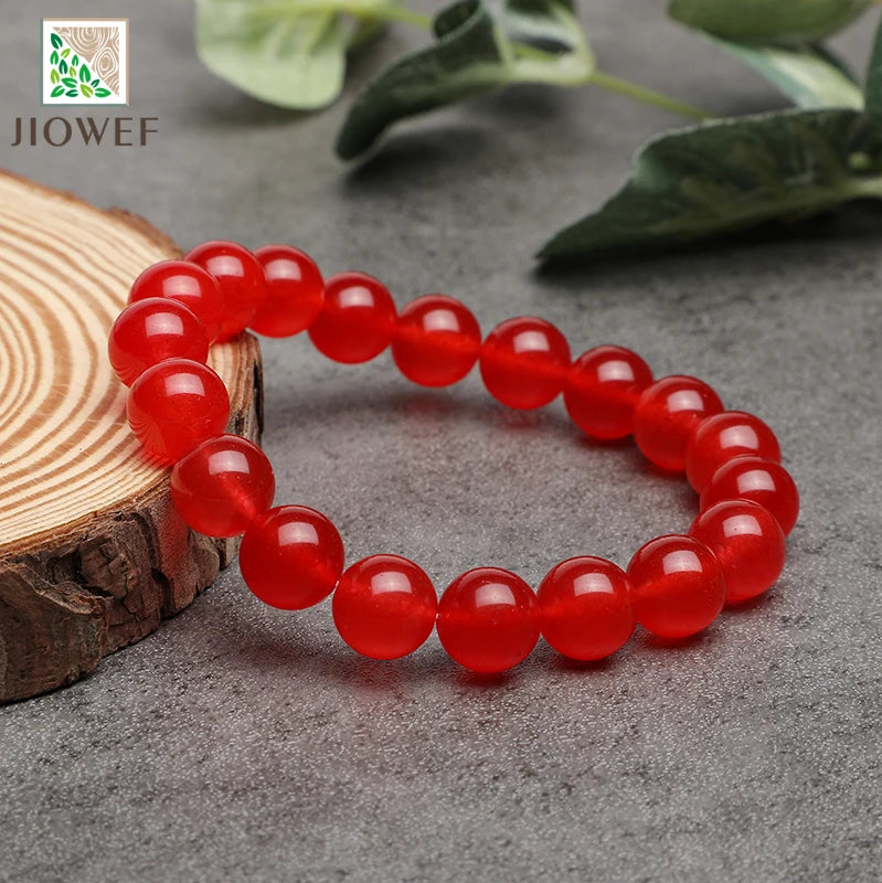 Natural Stone Red Quartzite Beads Bracelets Healing Visuddhi Chakra Stress Relief Reiki Yoga Blue Energy Bracelet 6/8/10/12mm