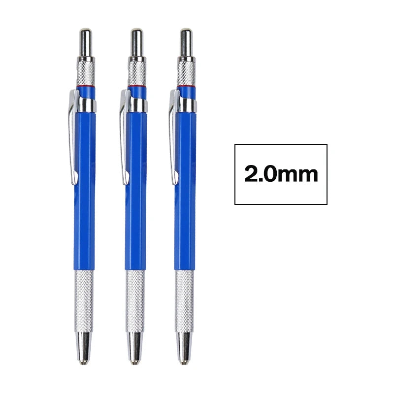 DEDEDEPRAISE Sketch 2.0MM Press Mechanical Pencil & 36colors Leads Drawing Colored Pencils Automatic Pencils Replacement Leads