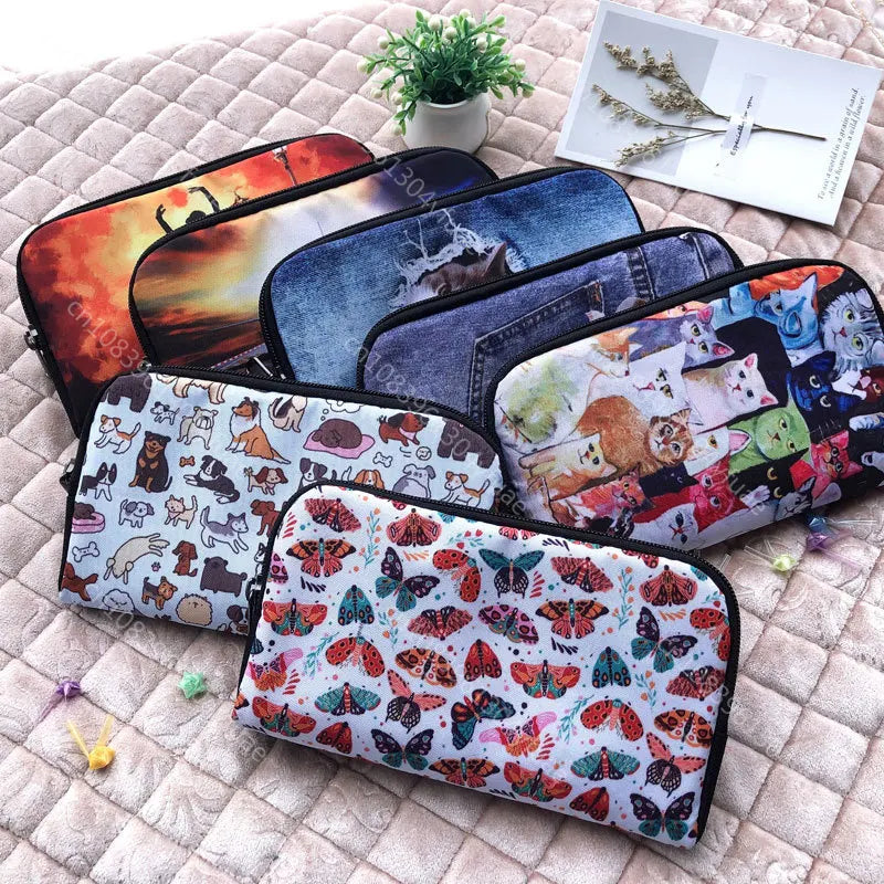 Women Unicorn Wallet Card Holder Case Coin Purse Girls Clutch Change Bag Children's Wallets Change Holder Cartoon Make up Bag