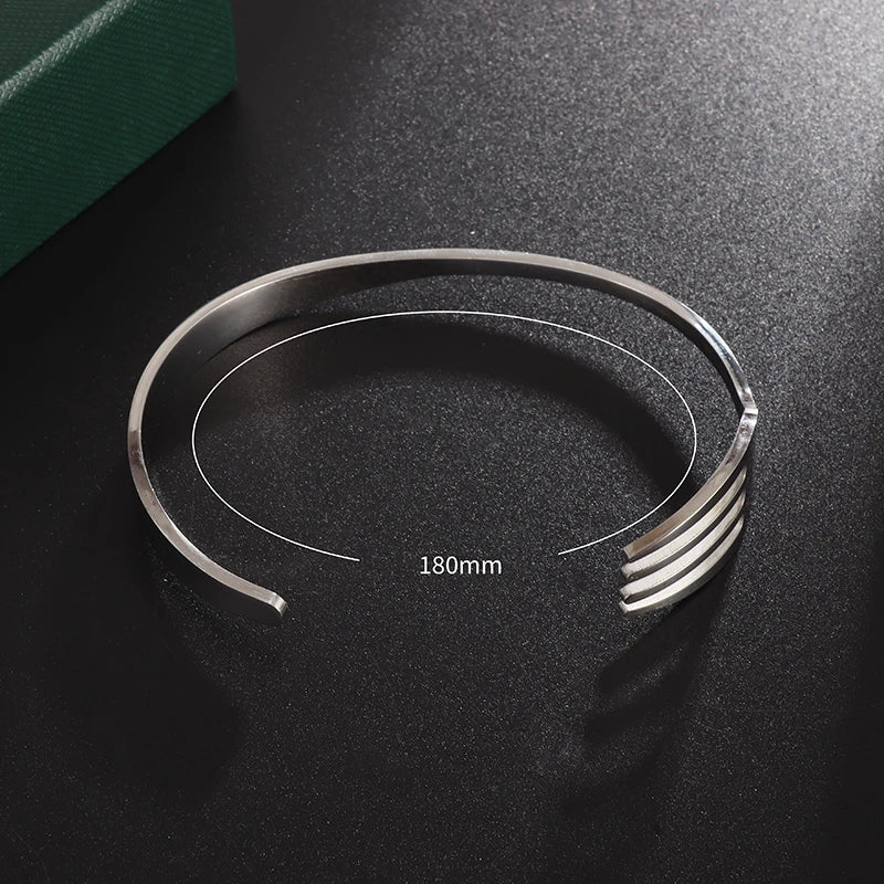 Alternative Creative Design Fork Men's Bracelet Women's Stainless Steel Cuff Open Bracelet Fun Fashion Accessories Gift