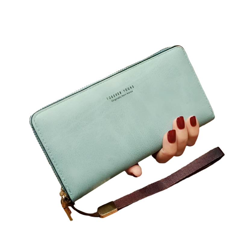 Hemasa Women Long Wallet Casual Pu Leather Multi-purpose Mobile Phone