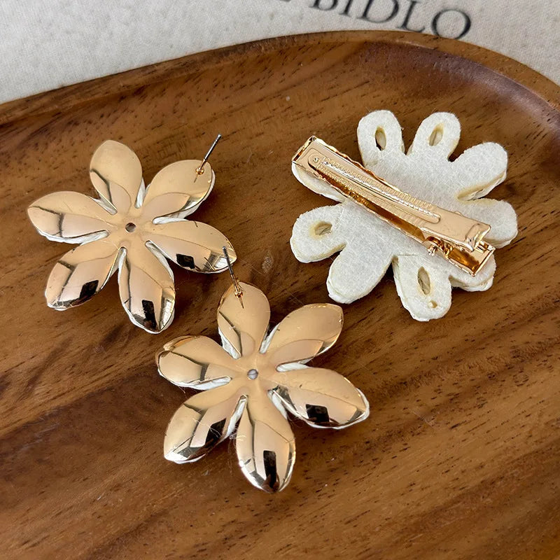 Minar 2024 Summer New White Color Rattan Knit Daisy Sunflower Long Pendant Drop Earrings for Women Statement Holiday Jewelry