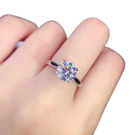 Hemasa 3ct Moissanite Diamond Ringfor Bridal Wedding /Party