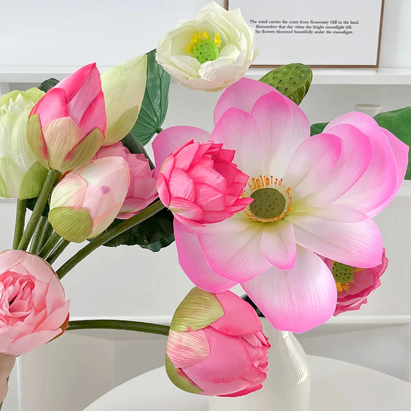 Simulated Lotus Leaf Artificial Flower Decoration Home Living Room Flower Arrangement Decoration