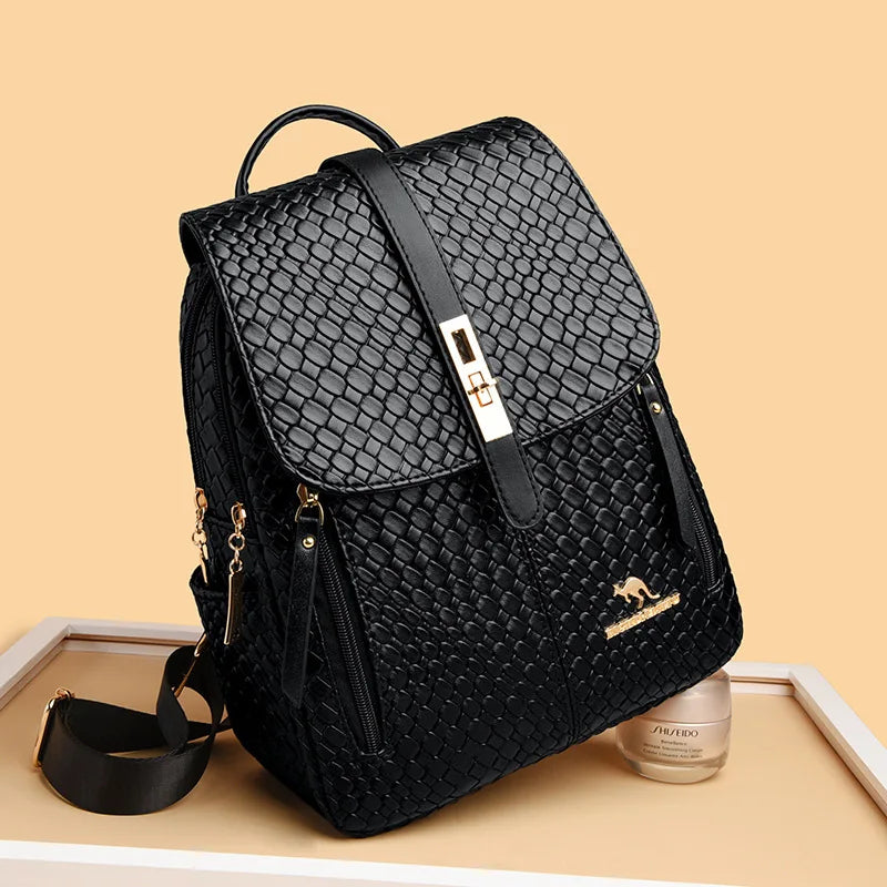 Tejesa Women's Soft Leather Large Capacity Simple Fashion Ladies Casual Bag